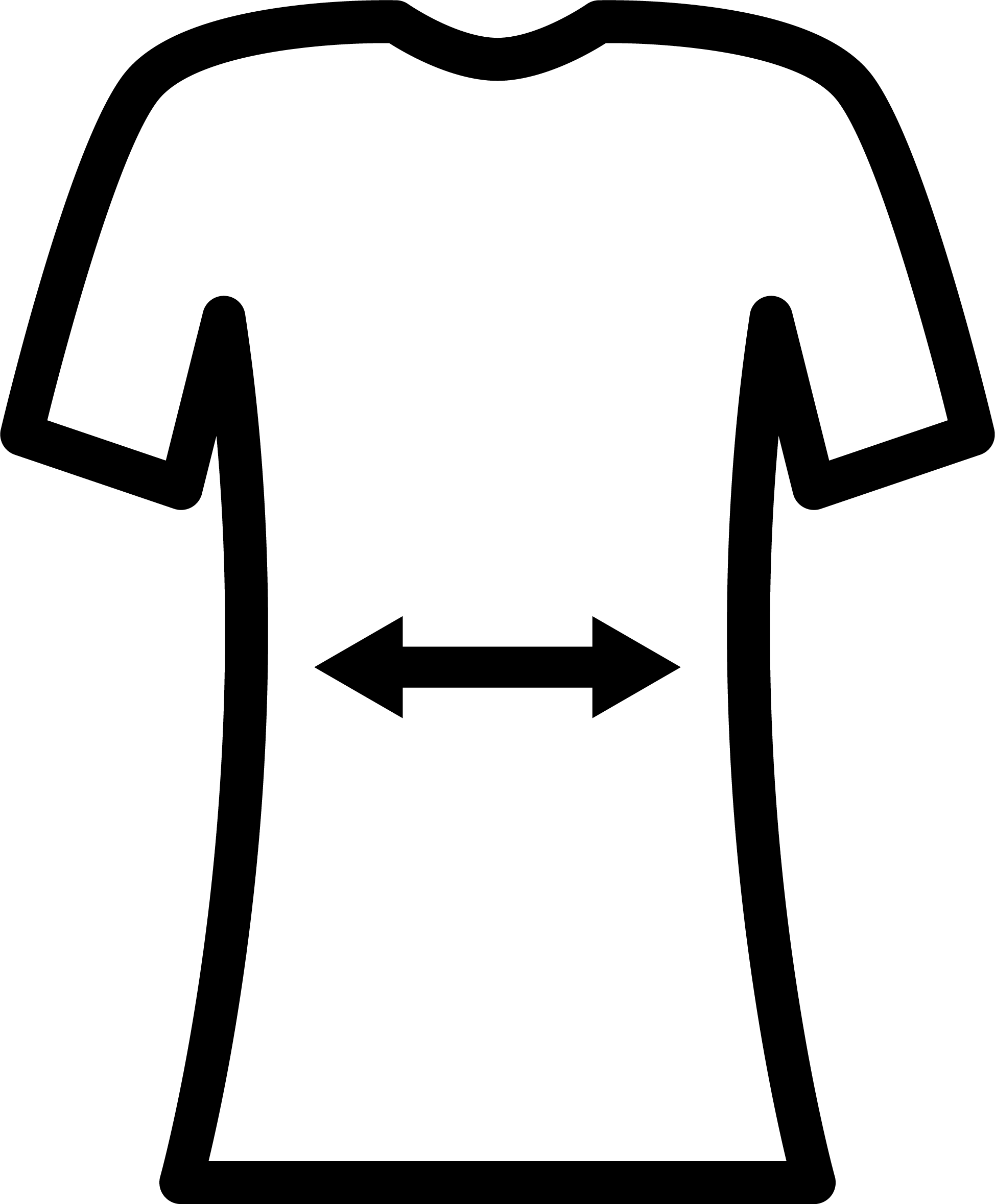 Icoon van unisex, fitted pasvorm