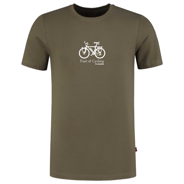 De Soigneur - Graphic -Font of Cycling Trekking - Legergroen